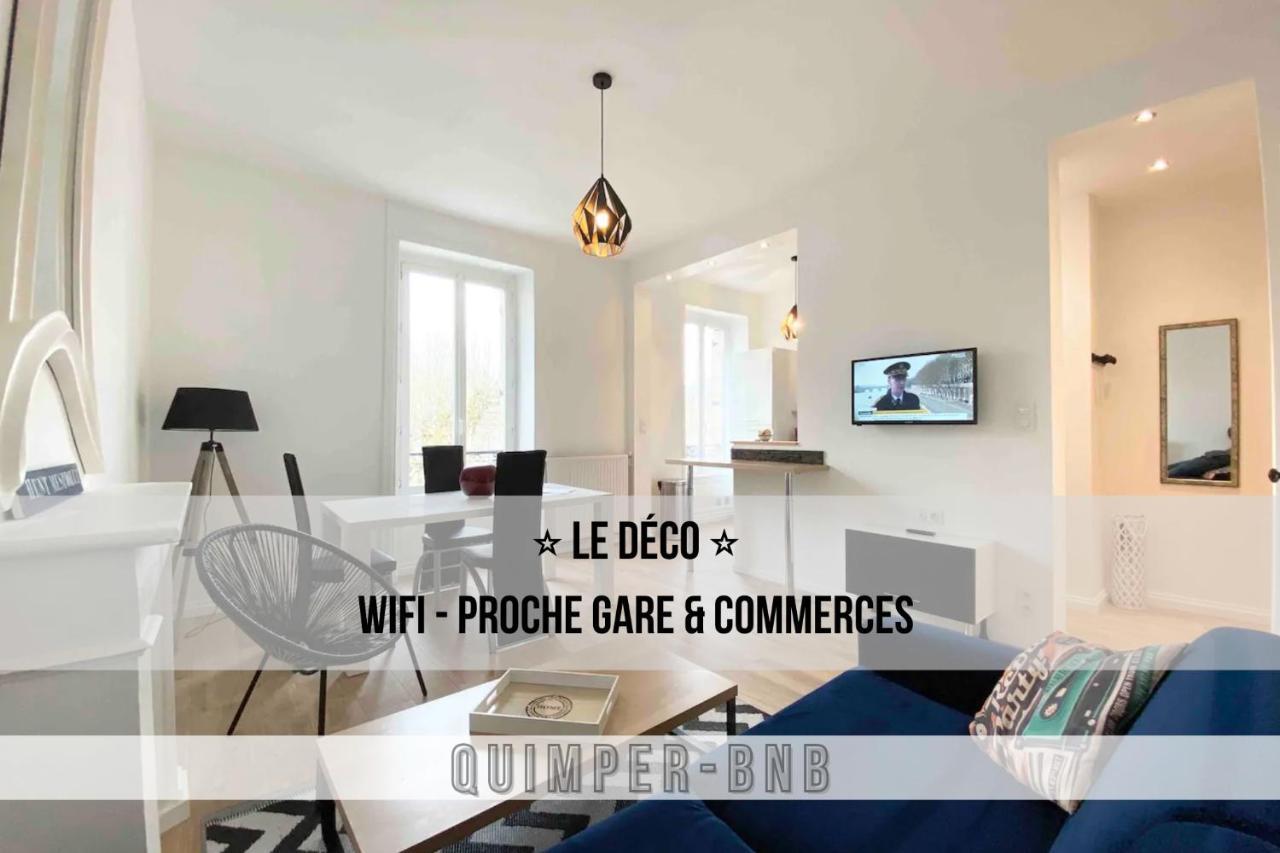 Le Deco - Confort - Wifi - Luminosite - Entre Gare Et Centre Quimper Kültér fotó